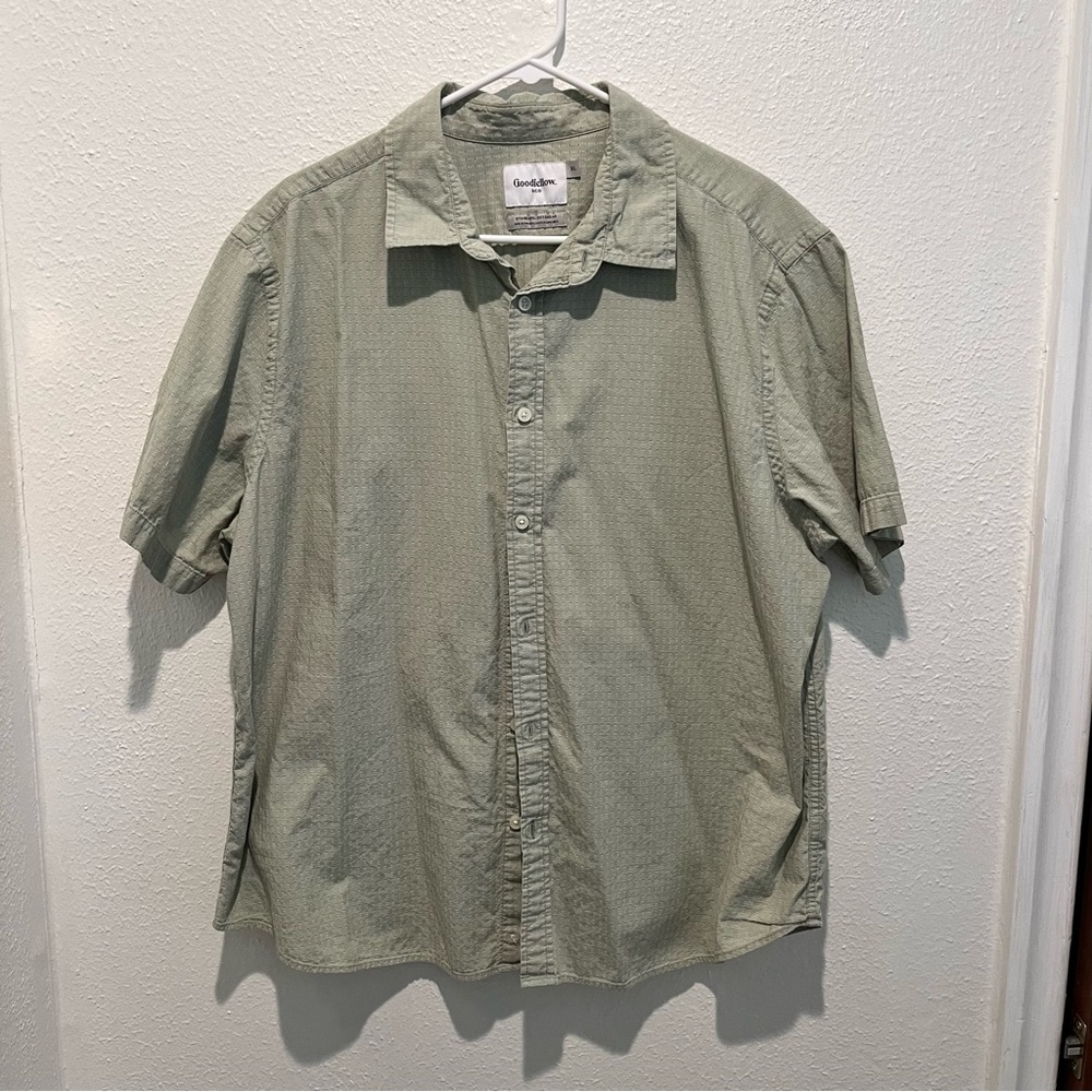 Goodfellow Casual Green Button Down Shirt